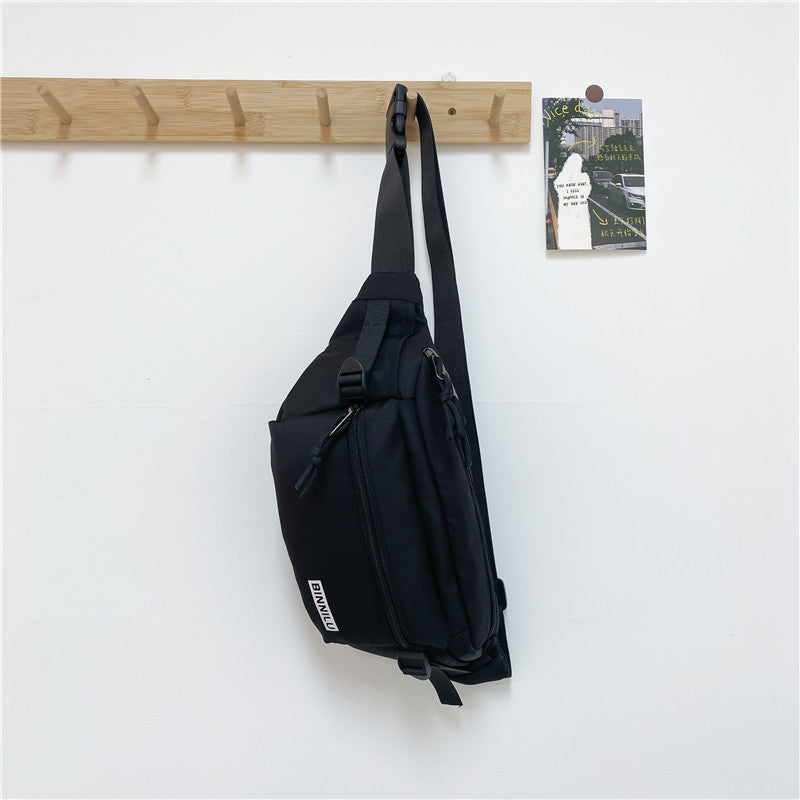 Wholesale Simple chest bag sports student women's single shoulder bag versatile crossbody bag casual waist bag